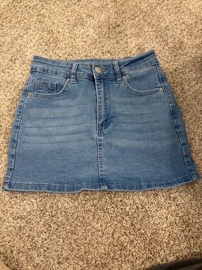 Blue Denim Skirt